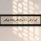 Dramatic Exit Panoramic Framed Print 63cm x 15cm