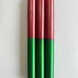 Christmas Hollyberries Dip Dye Dinner Candle