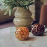 Abigail Ahern NILA GLASS CANDLE HOLDER - HONEY