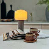 Abigail Ahern HUDSON PORTABLE TABLE LAMP, ORANGE