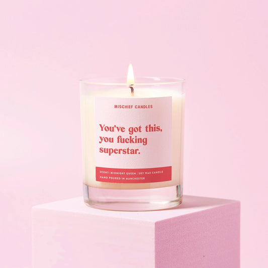 Good Luck  You've Got This Superstar Candle