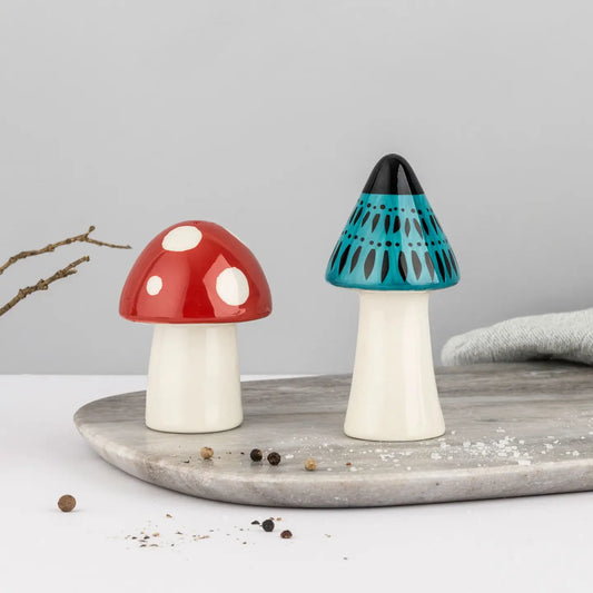 Toadstools Salt and Pepper Shakers by Hannah Turner