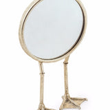 Silver Bird Leg Mirror
