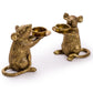 Gold Mouse Candleholder