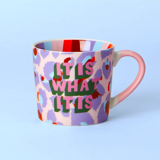 It Is What It Is Leopard Mug Eleanor Bowmer