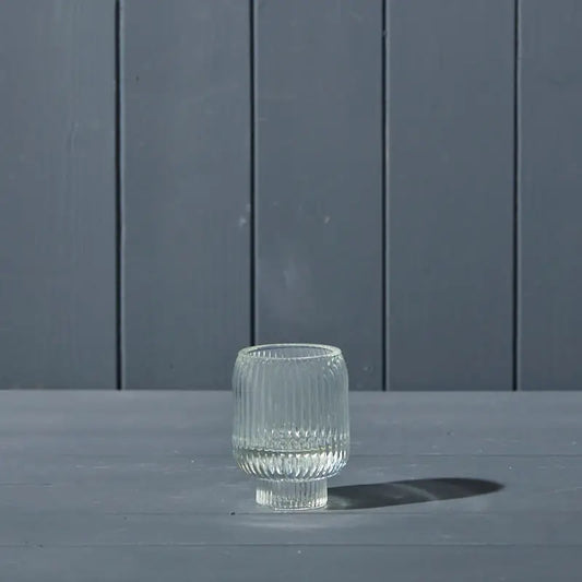 Clear Two-Way Candle Holder