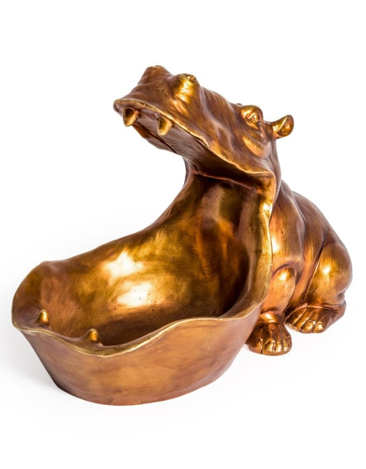 Copper Hungry Hippo Storage Bowl