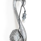Silver Flamingo Wall Lamp