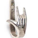 SILVER ROCK ON HAND COAT HOOK