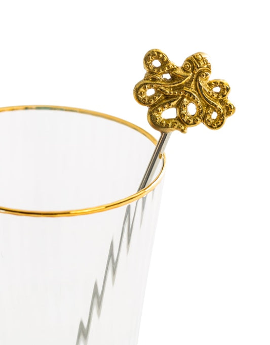 Gold Octopus Stirrer