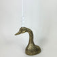 Antique Gold Duck Head Candle Holder