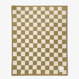 The Teddy Throw - 100% Recycled - Checkered Green