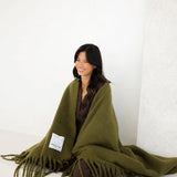 The Reykjavik Throw - 100% Recycled - Sea Kelp