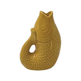 Saffron Ceramic Fish Vase W8.2 D5 H12c