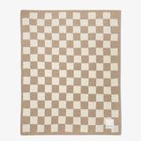 The Teddy Throw - 100% Recycled - Checkered Cream