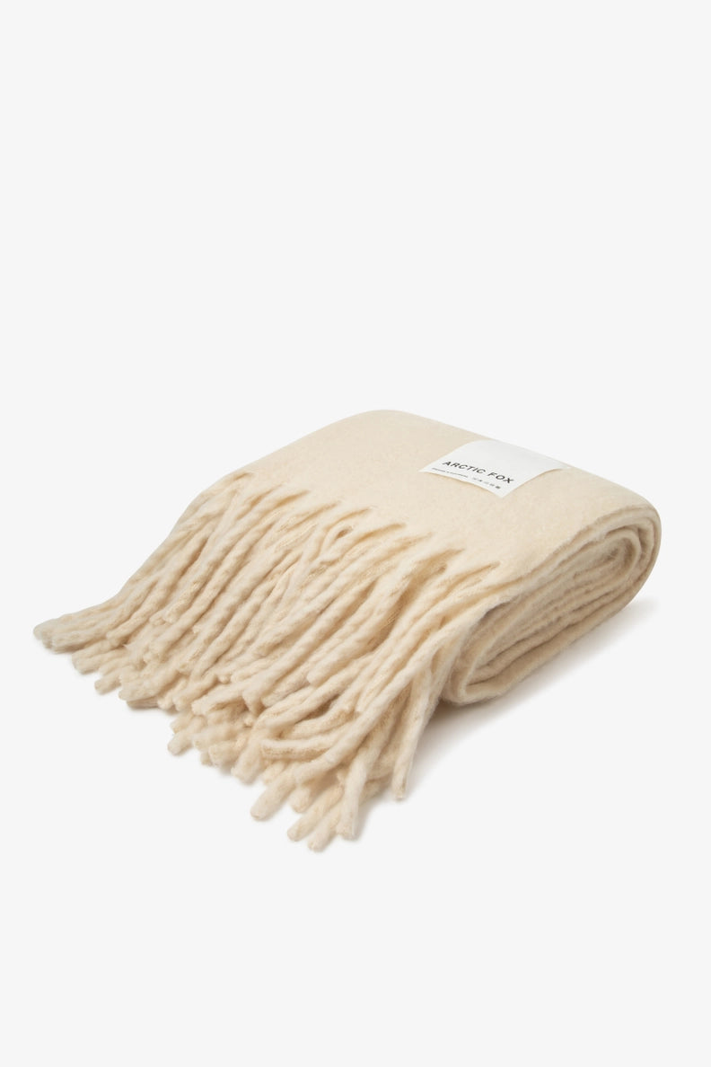 The Reykjavik Throw - 100% Recycled - Cream -