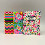A6 Notebooks Paper Salad Colourful Bright Stationery Gift Set of 3
