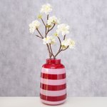 Tisano Vase 19cm Pink & Red