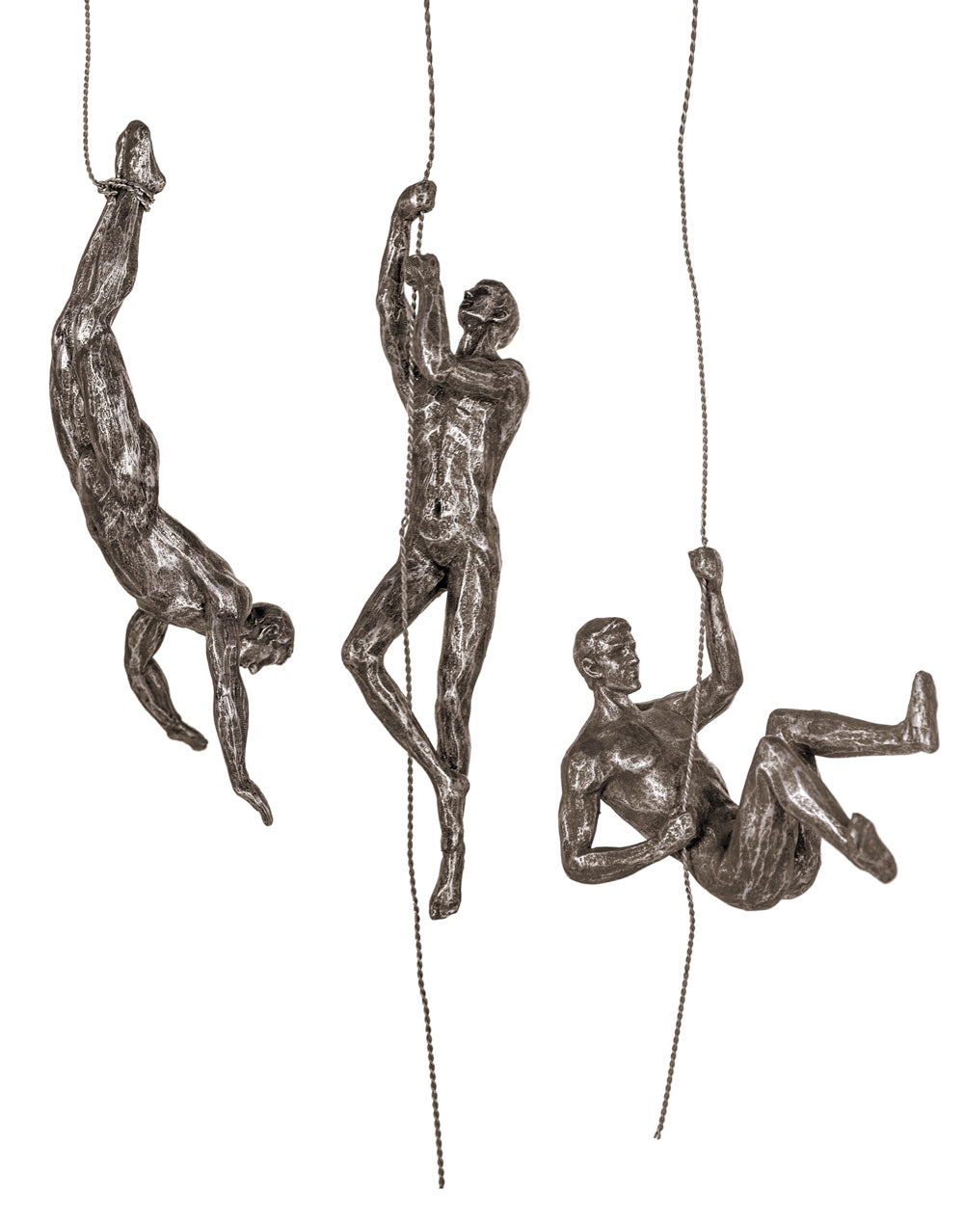 Abseiling Men Wall Figures - Set of 3