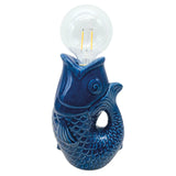 Blue Led Decorative Fish, Battery-Operated, L13.5 × W8.2 × H27 cm