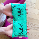 Breathe in Breathe Out Green Eyes Lavender Bag