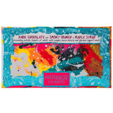 A delicious dark chocolate bar with aromatic smoky crunch & a subtle hint of maple syrup.