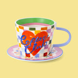 Coffee Club Mug & Saucer Set Eleanor Bowmer