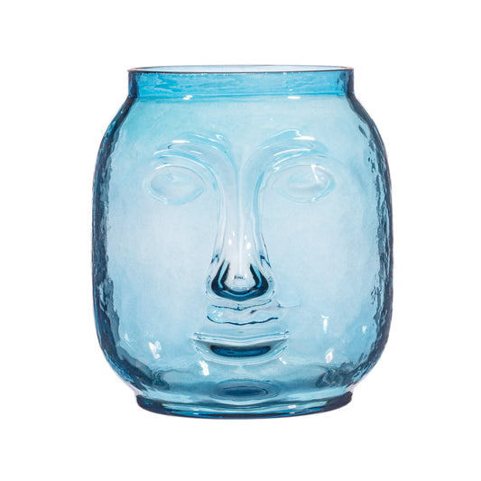 Dylan Face Vase - Blue