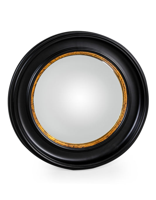 Ebony Large Convex Mirror