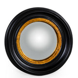 Ebony Small Convex Mirror
