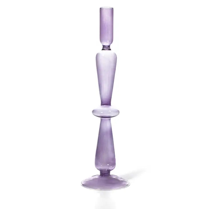 Evie Taper Candleholder - Lilac