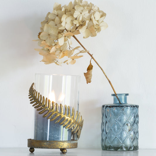 Fern Leaf Hurricane Lamp