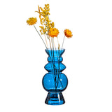 Selina Glass Vase - Blue 17cm