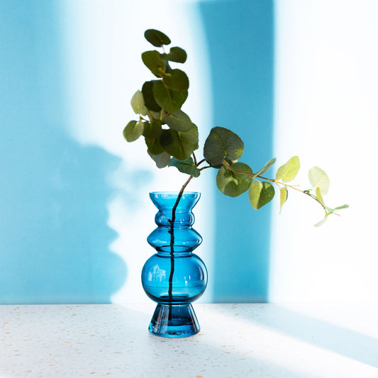 Florence Glass Vase - Blue