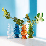Selina Glass Vase - Blue 17cm