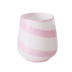 Tealight Holder Pink and White 8.5cm
