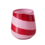 Tealight Holder Pink and Red 8.5cm
