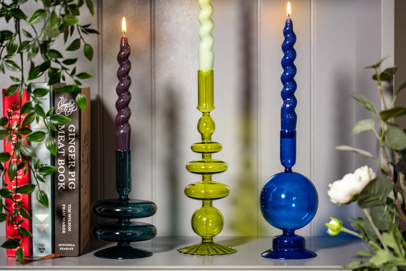 Taper Candleholder - Ocean Teal