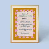 Daily Affirmations  Print Eleanor Bowmer A4