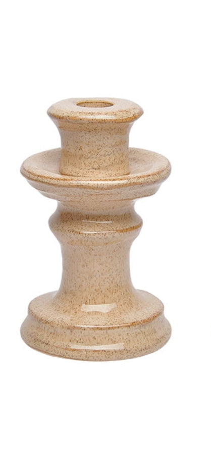 Earthenware Pottery Candle Holder Med 8.5cm