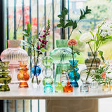Triple Bubble Vase Blue & Pink