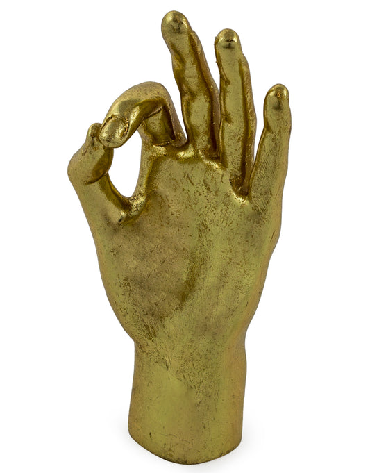 Gold 'OK' Hand Figure