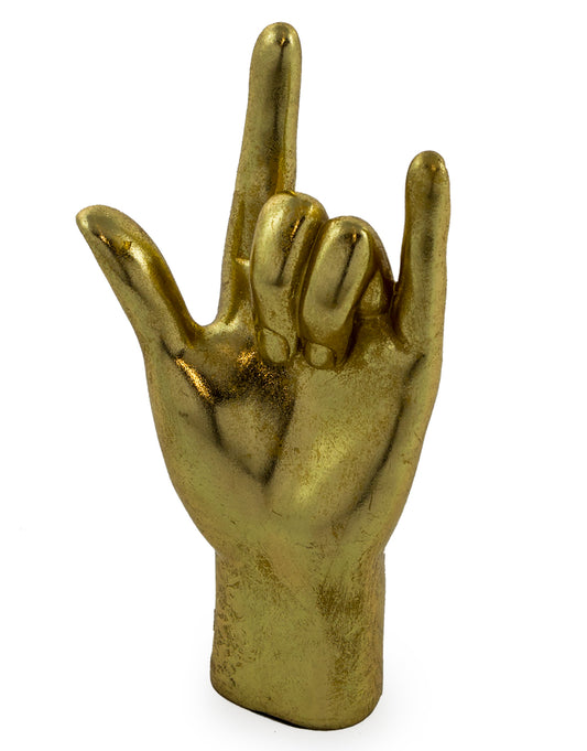 Gold Rock On Hand Figure