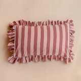 Pair of Cotton Pillowcases in Pink & Red Stripe TBCo