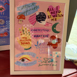 Manifesting Mantras Print Eleanor Bowmer A4