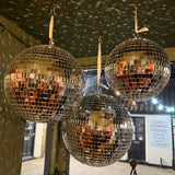 Silver Disco Mirror Ball 20cm