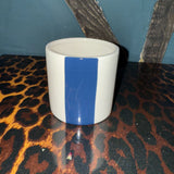 Small Ceramic Navy Stripe Plant Pot / Various Sizes available