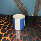 Extra Small Ceramic Navy Stripe Plant Pot / Various Sizes available