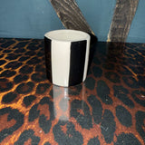 Extra Small Ceramic Black Stripe Plant Pot / Various Sizes available