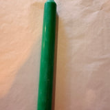 Coloured Dinner Candle  Dark Green 30cm